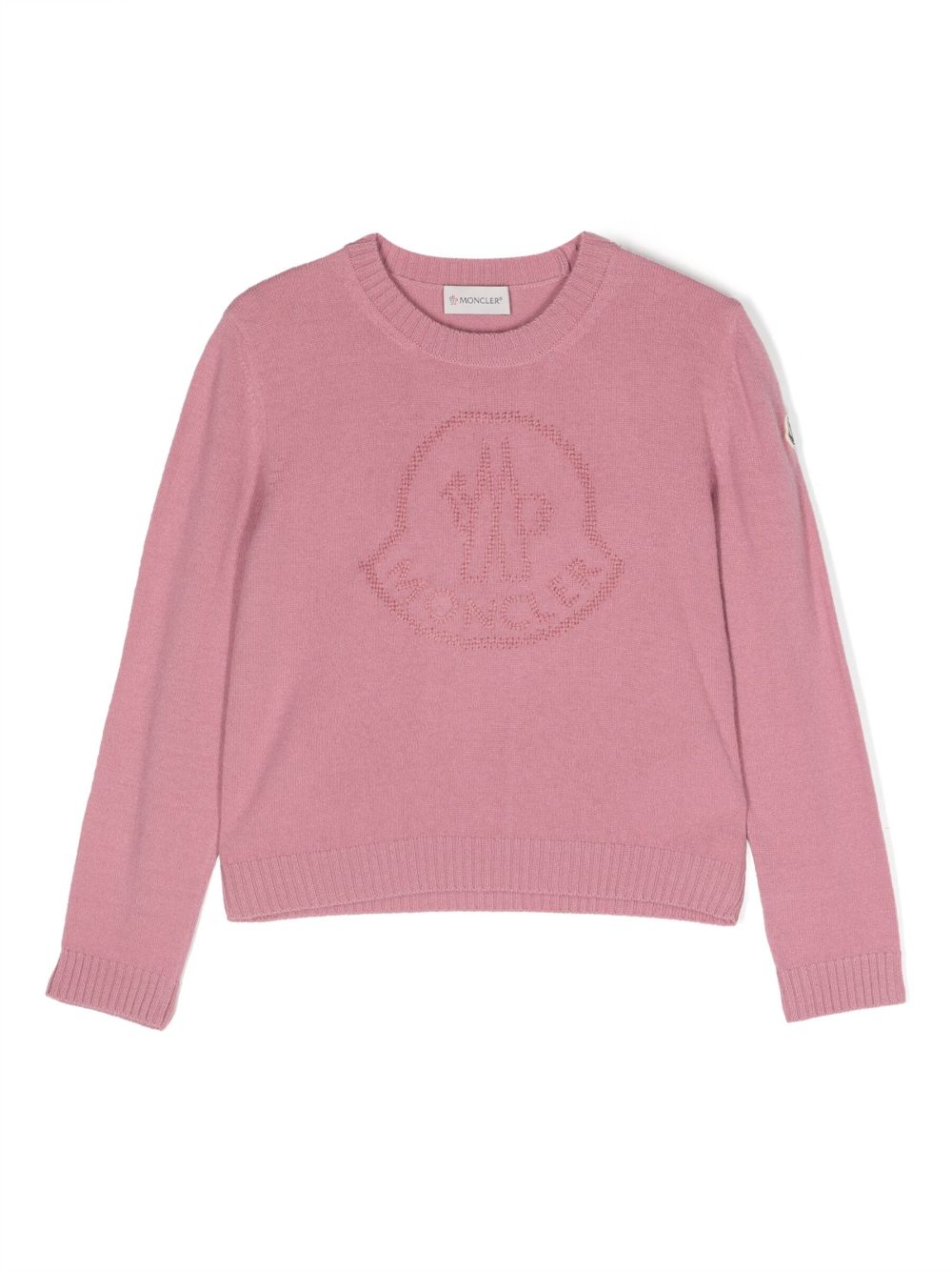 Moncler Enfant Pullover mit Logo-Stickerei - Rosa von Moncler Enfant