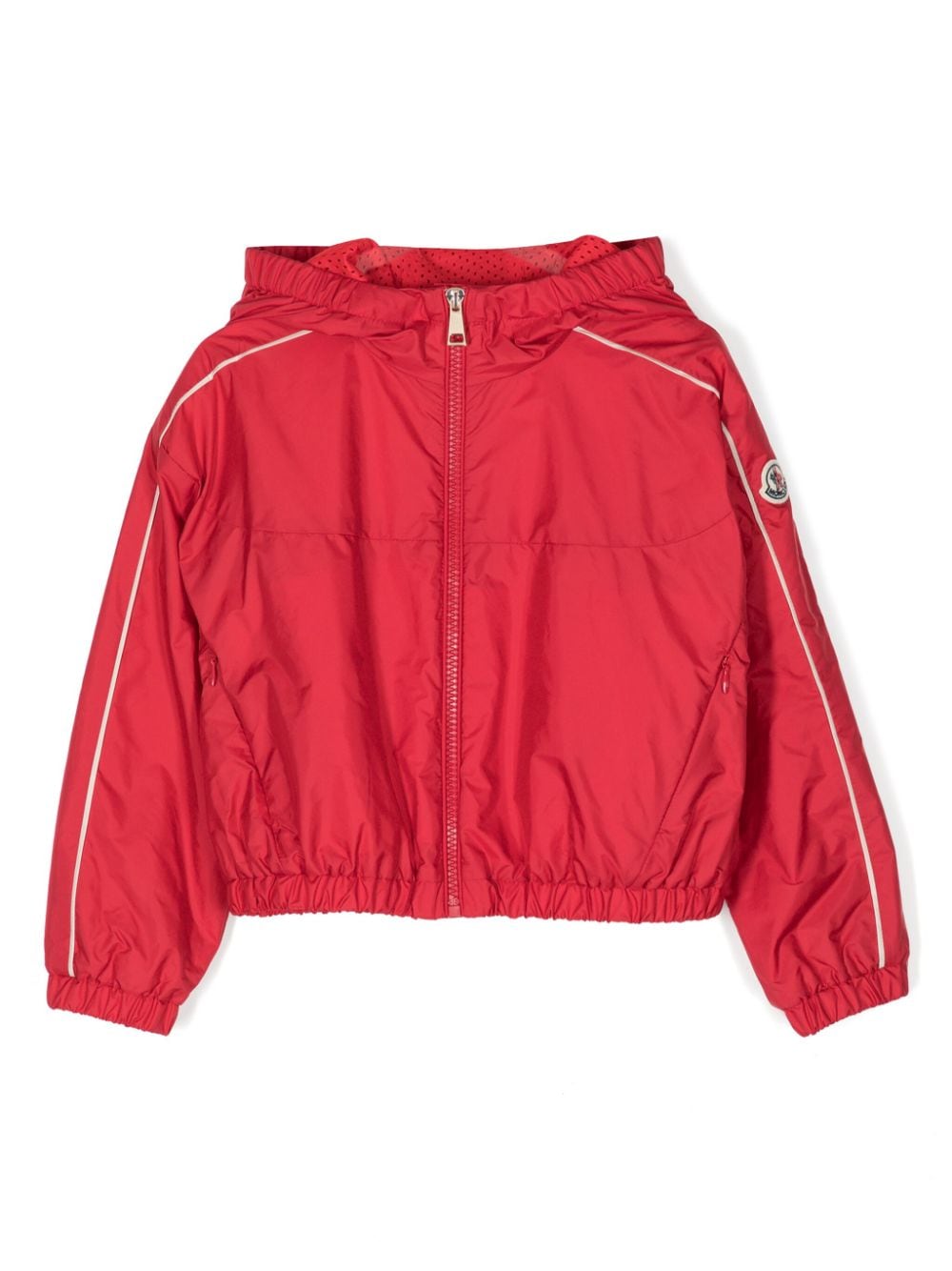 Moncler Enfant Sheba Jacke mit Logo-Applikation - Rot von Moncler Enfant