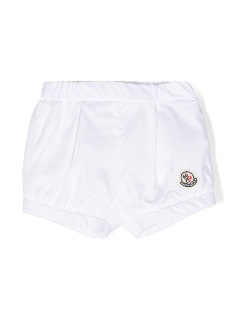 Moncler Enfant Shorts mit Logo-Patch - Weiß von Moncler Enfant
