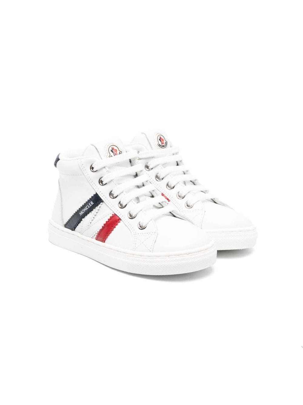 Moncler Enfant Sneakers mit Logo-Patch - Weiß von Moncler Enfant