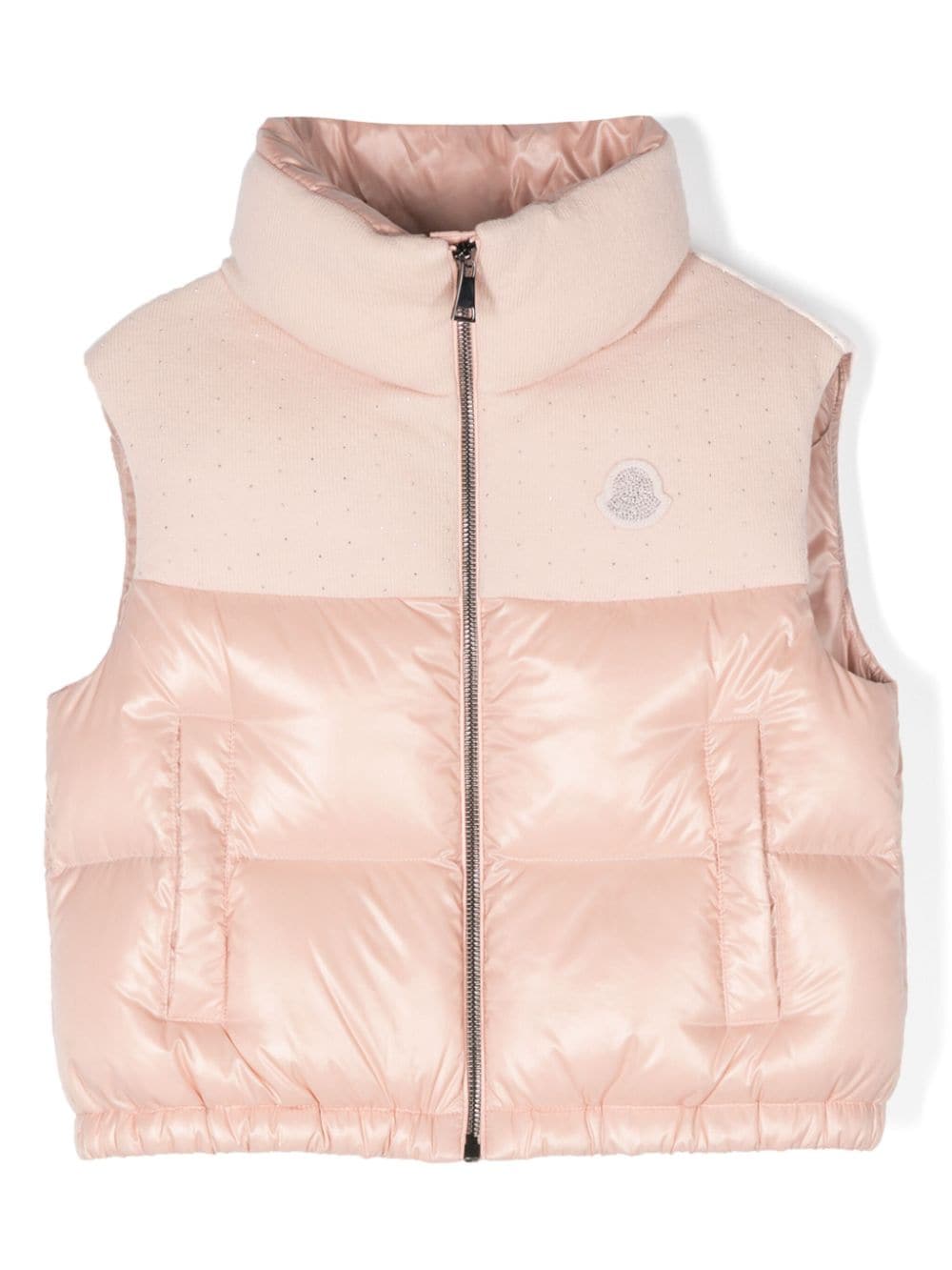 Moncler Enfant Gefütterte Suzan Weste mit Kontrasteinsatz - Rosa von Moncler Enfant