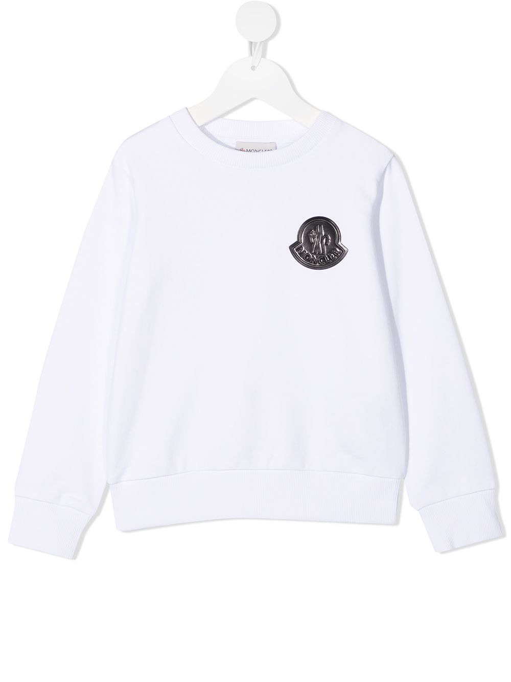Moncler Enfant Sweatshirt mit Logo-Prägung - Weiß von Moncler Enfant