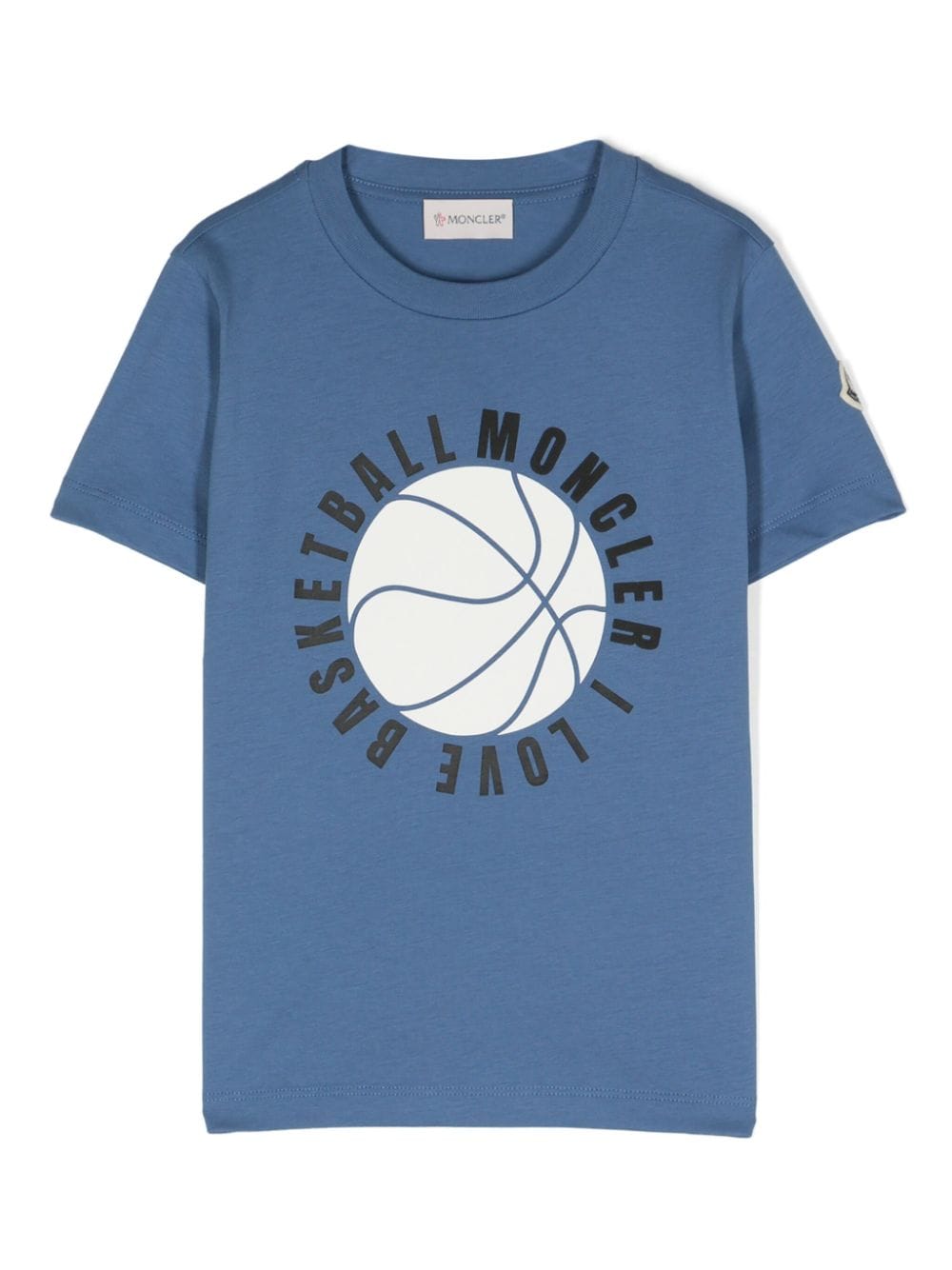 Moncler Enfant T-Shirt mit Basketball-Print - Blau von Moncler Enfant