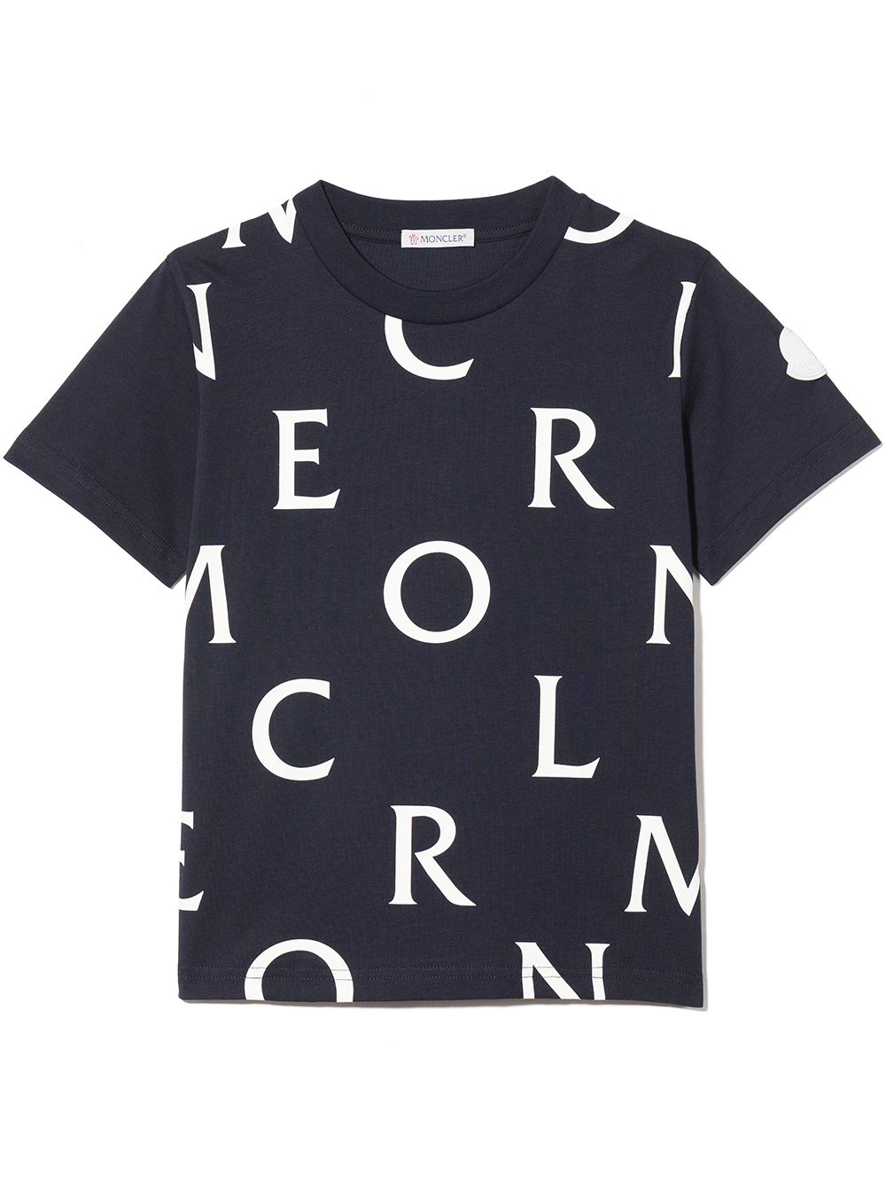 Moncler Enfant T-Shirt mit Logo-Print - Blau von Moncler Enfant