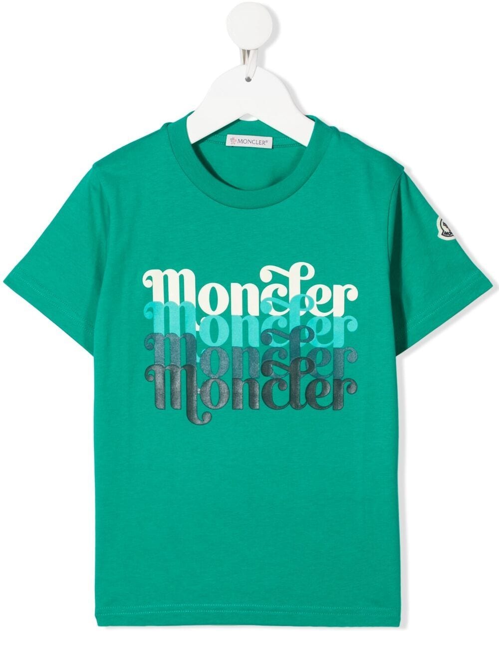 Moncler Enfant T-Shirt mit Logo-Print - Grün von Moncler Enfant