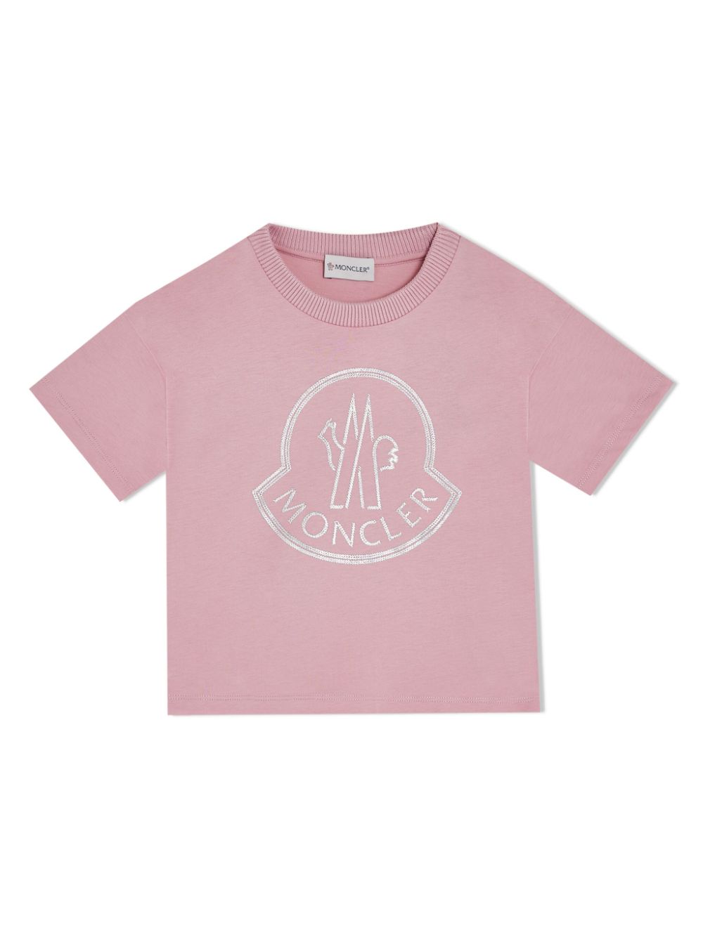 Moncler Enfant T-Shirt mit Logo-Print - Rosa von Moncler Enfant