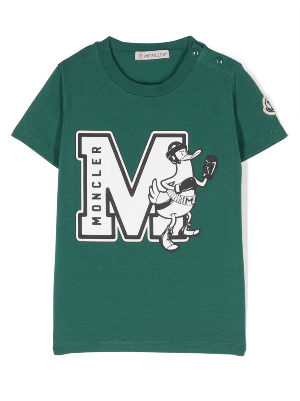 Moncler Enfant T-Shirt mit grafischem Print - Grün von Moncler Enfant