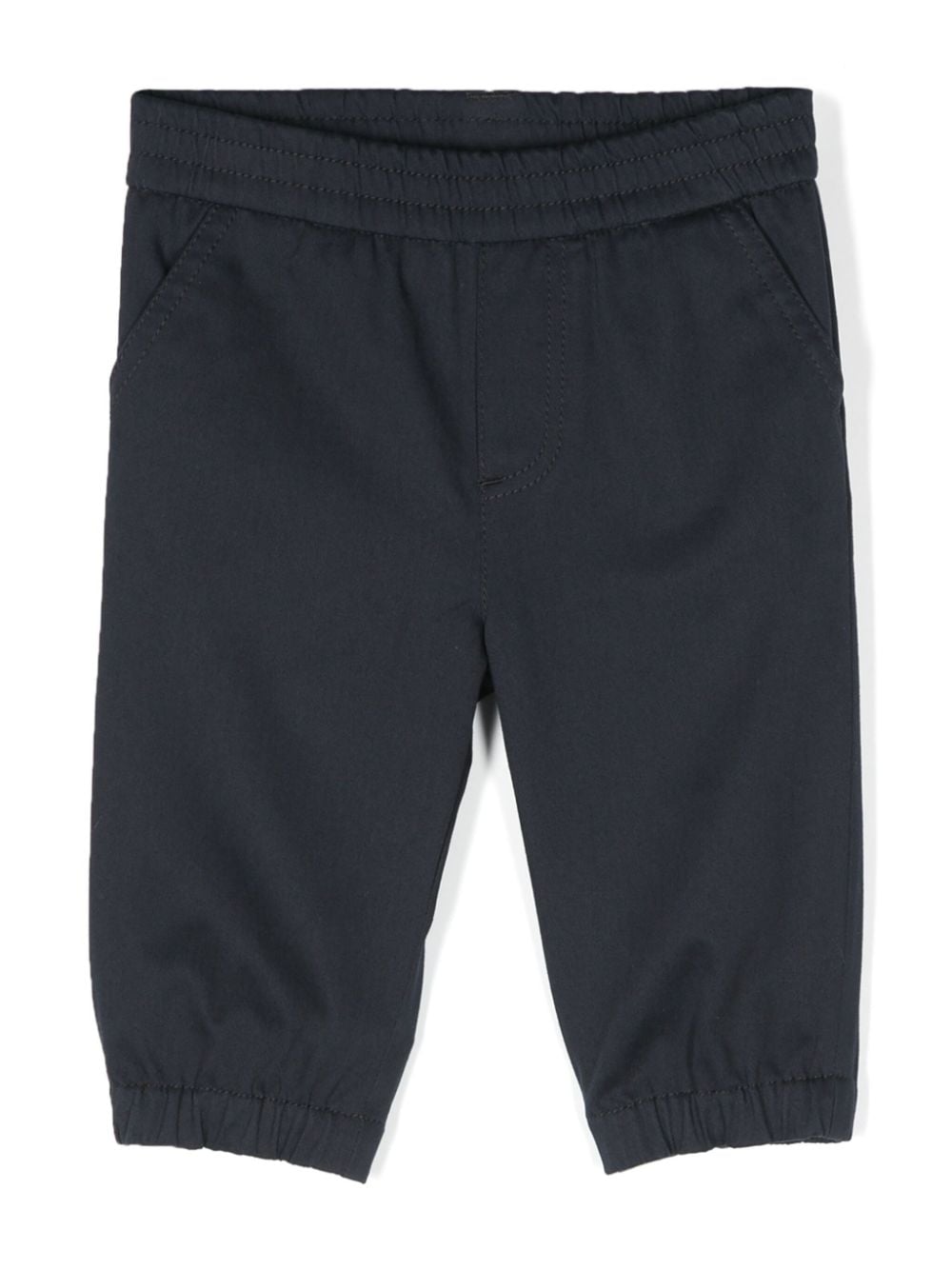 Moncler Enfant Tapered-Hose mit Logo-Applikation - Blau von Moncler Enfant