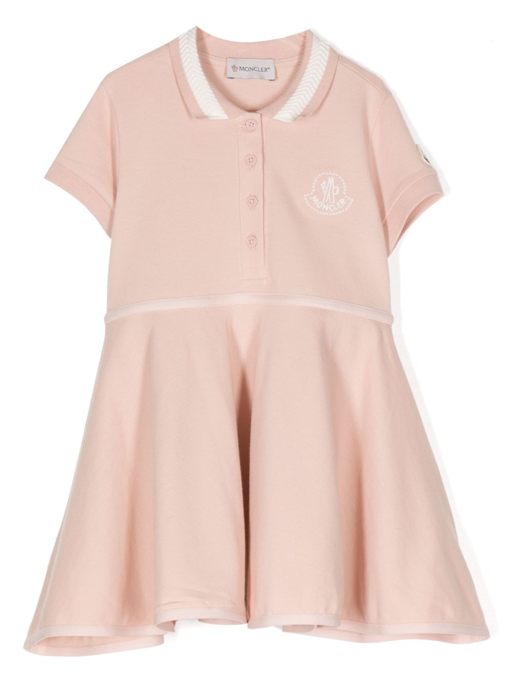 Moncler Enfant Klassisches Poloshirtkleid - Rosa von Moncler Enfant