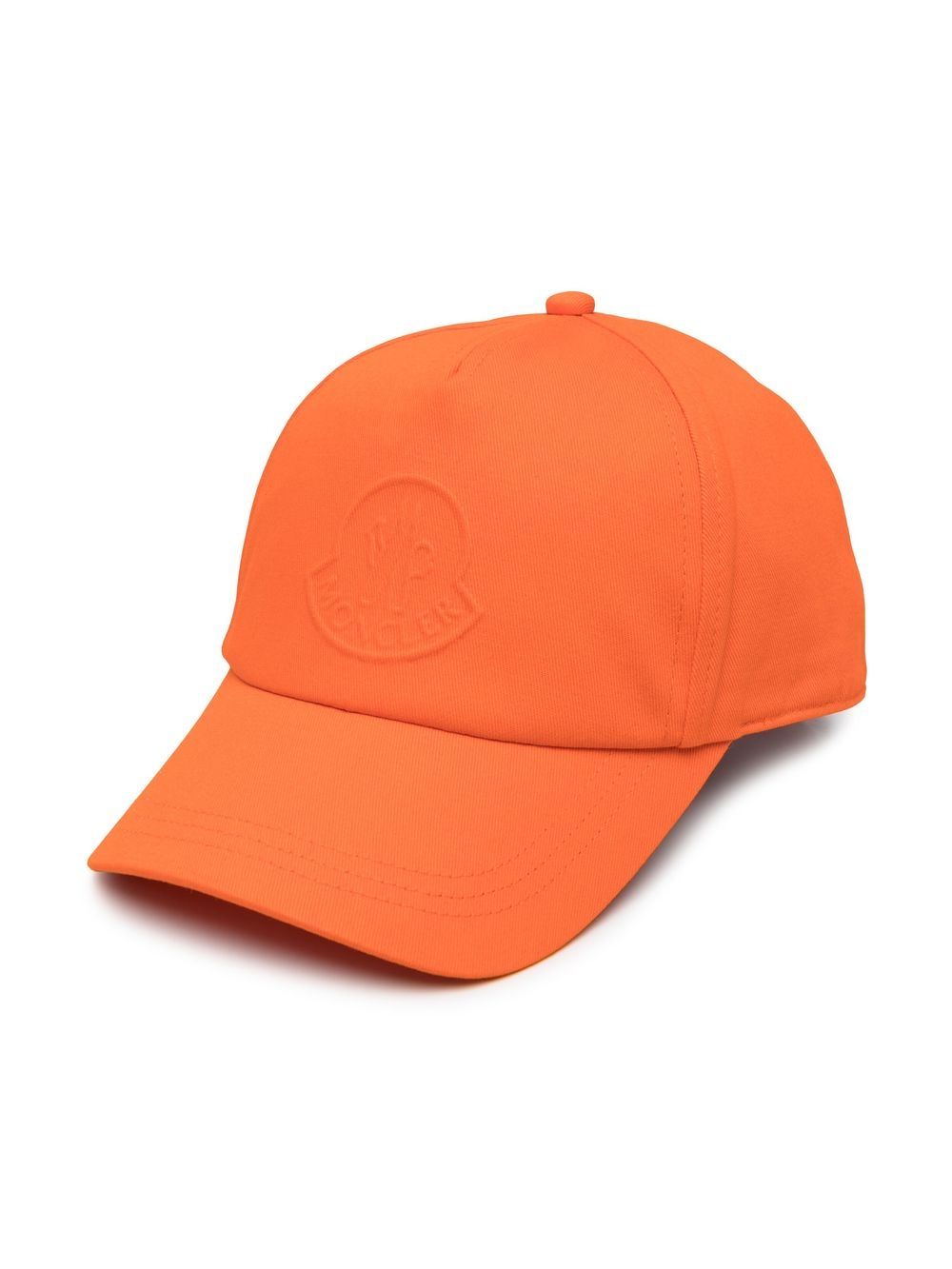 Moncler Enfant Baseballkappe mit Logo-Prägung - Orange von Moncler Enfant