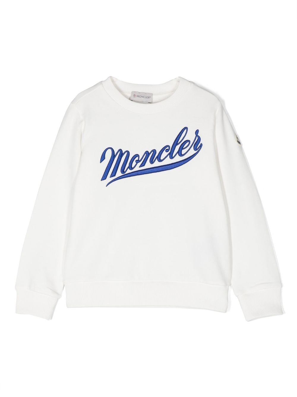 Moncler Enfant Sweatshirt mit Logo-Stickerei - Weiß von Moncler Enfant