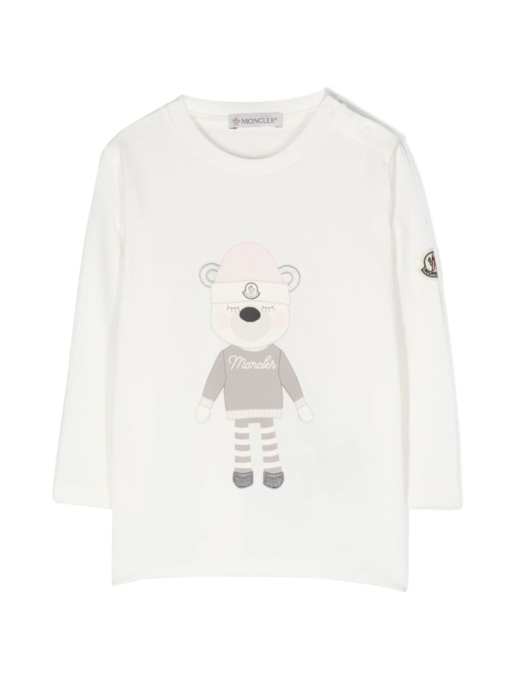 Moncler Enfant Sweatshirt mit grafischem Print - Weiß von Moncler Enfant