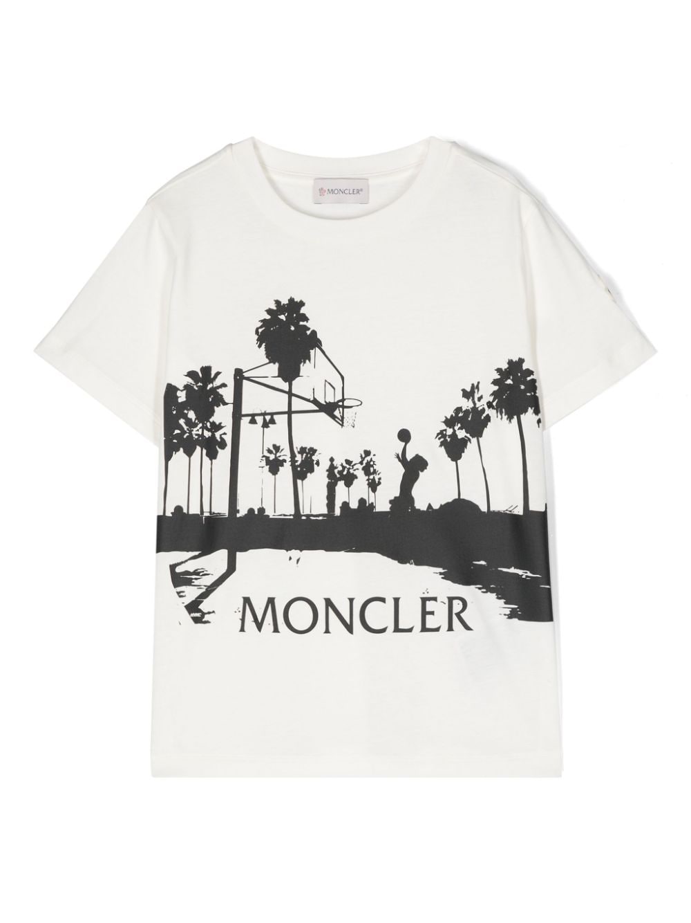 Moncler Enfant T-Shirt mit grafischem Print - Weiß von Moncler Enfant