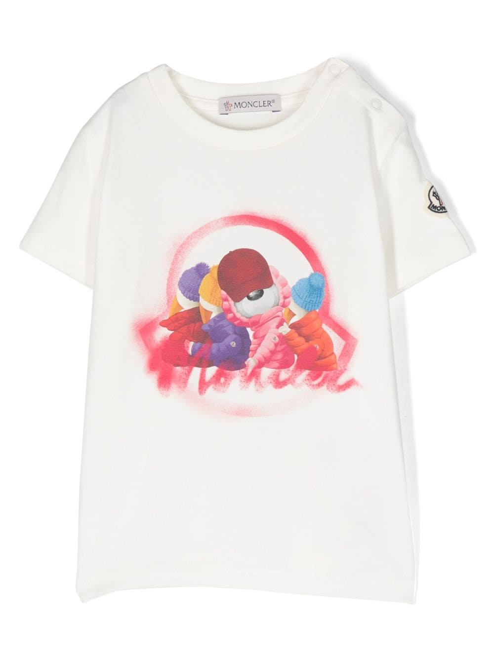 Moncler Enfant T-Shirt mit grafischem Print - Weiß von Moncler Enfant