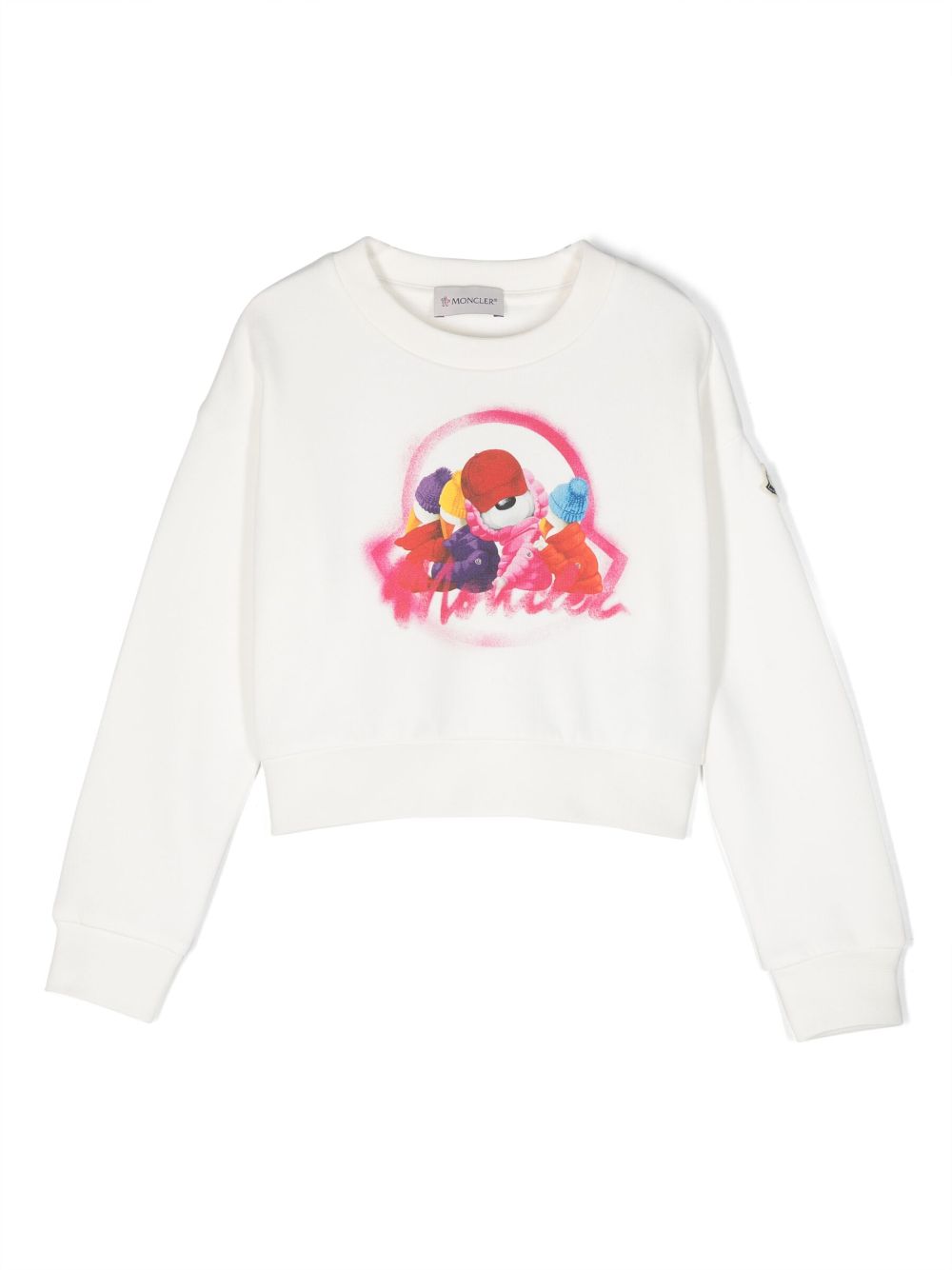 Moncler Enfant Sweatshirt mit grafischem Print - Weiß von Moncler Enfant