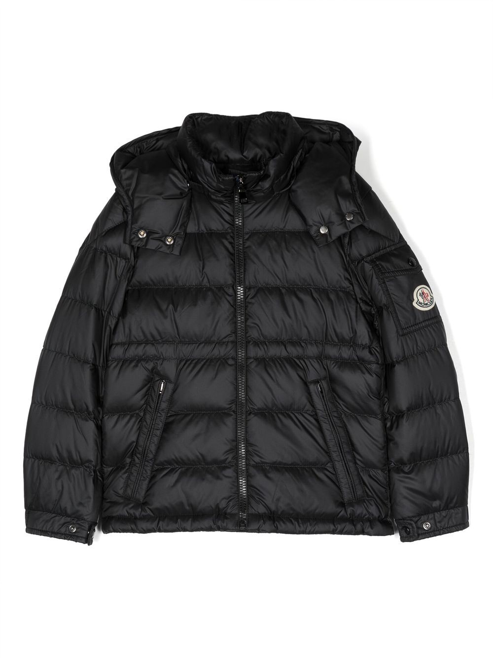 Moncler Enfant Daunenjacke mit Kapuze - Schwarz von Moncler Enfant