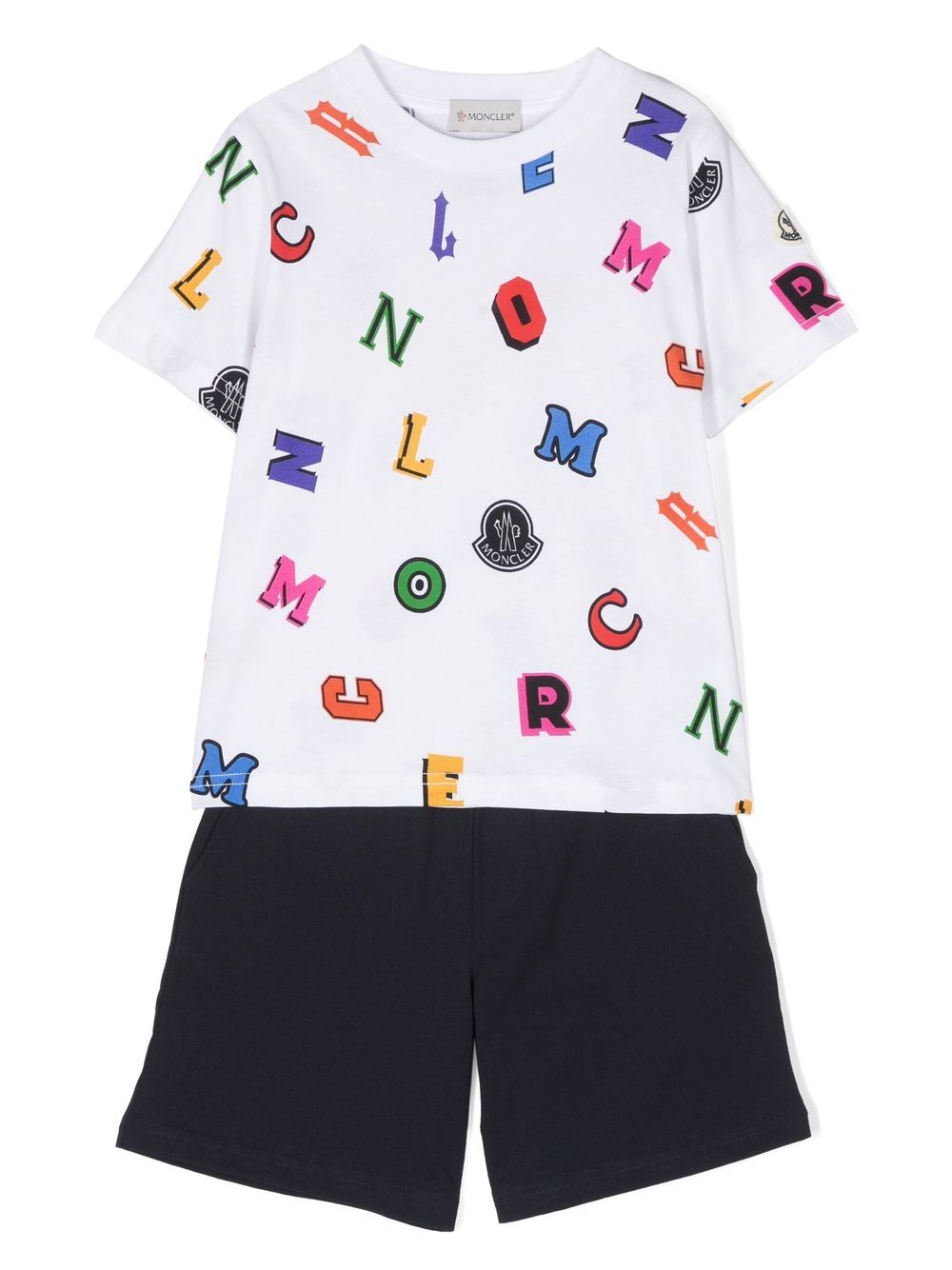 Moncler Enfant Jogginganzug mit Buchstaben-Print - Weiß von Moncler Enfant