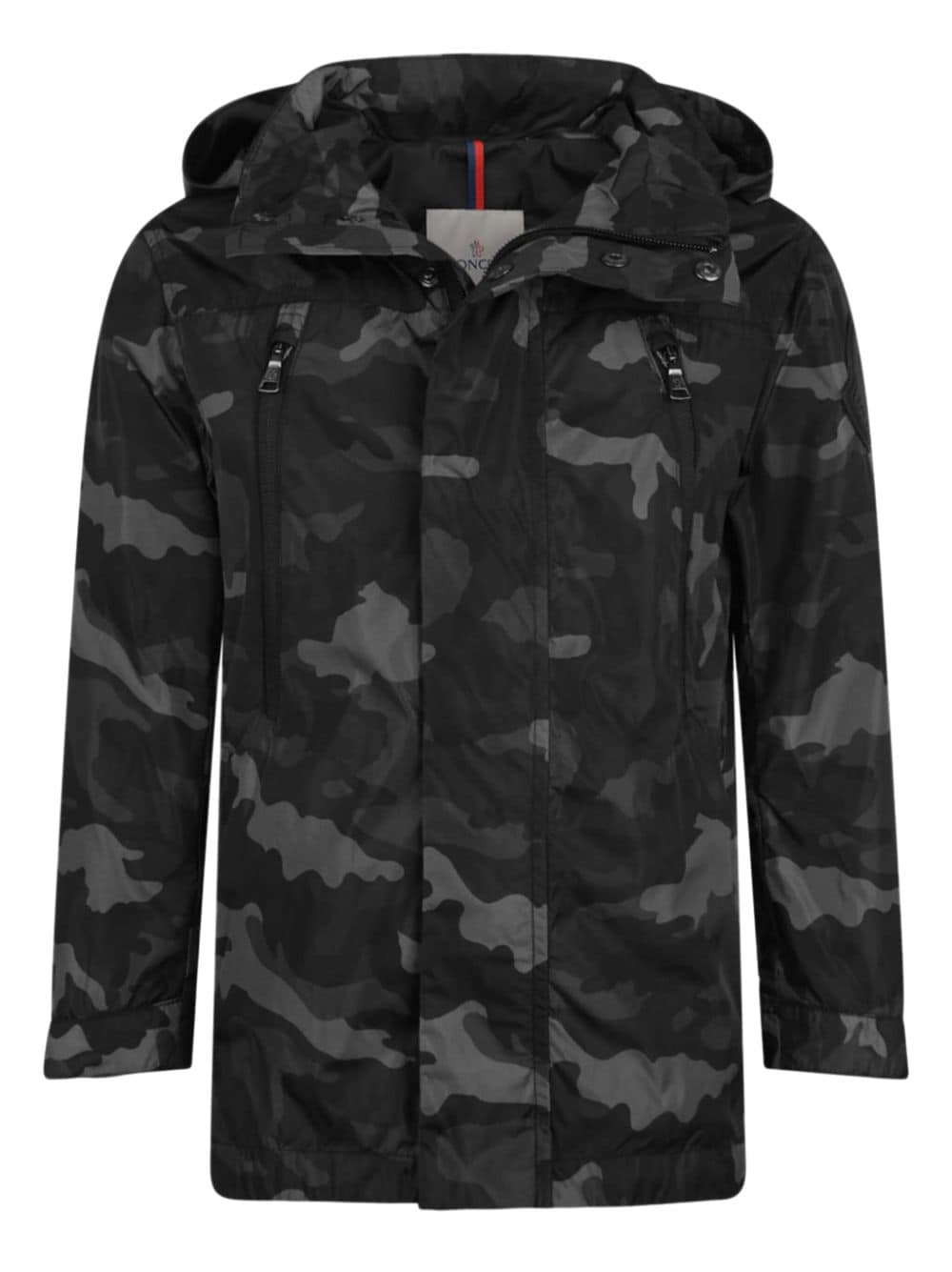 Moncler Enfant Jacke mit Camouflage-Print - Schwarz von Moncler Enfant