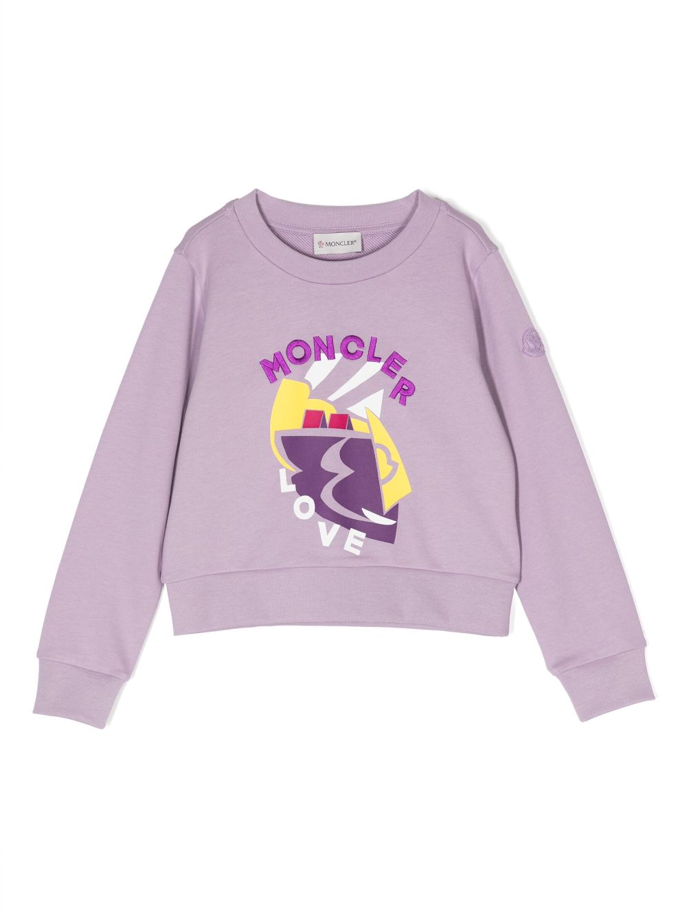 Moncler Enfant Pullover mit Logo - Violett von Moncler Enfant