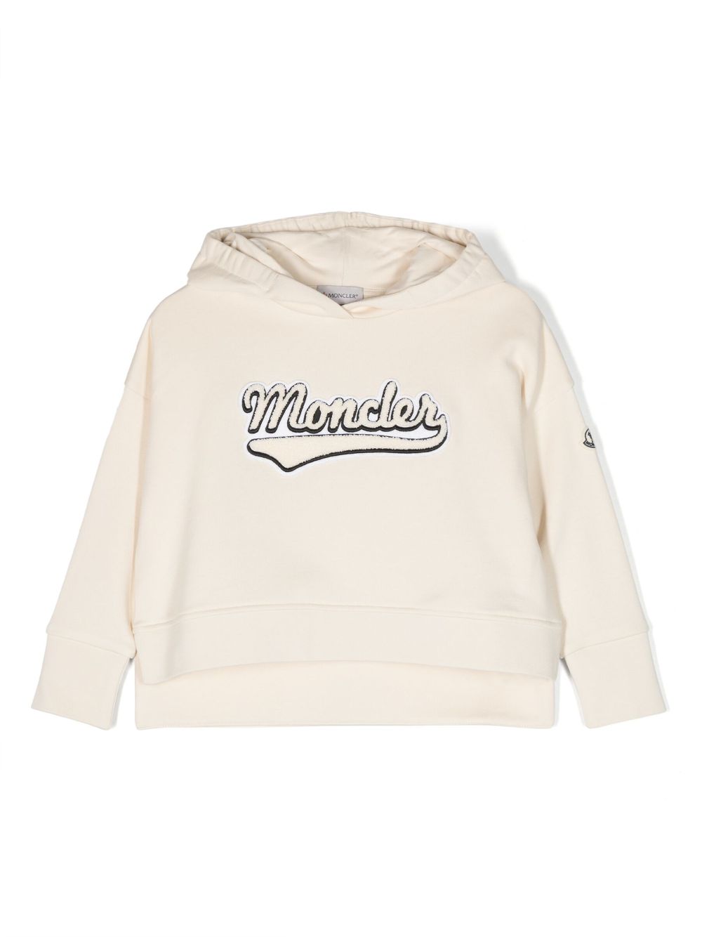 Moncler Enfant Hoodie mit Logo-Stickerei - Nude von Moncler Enfant