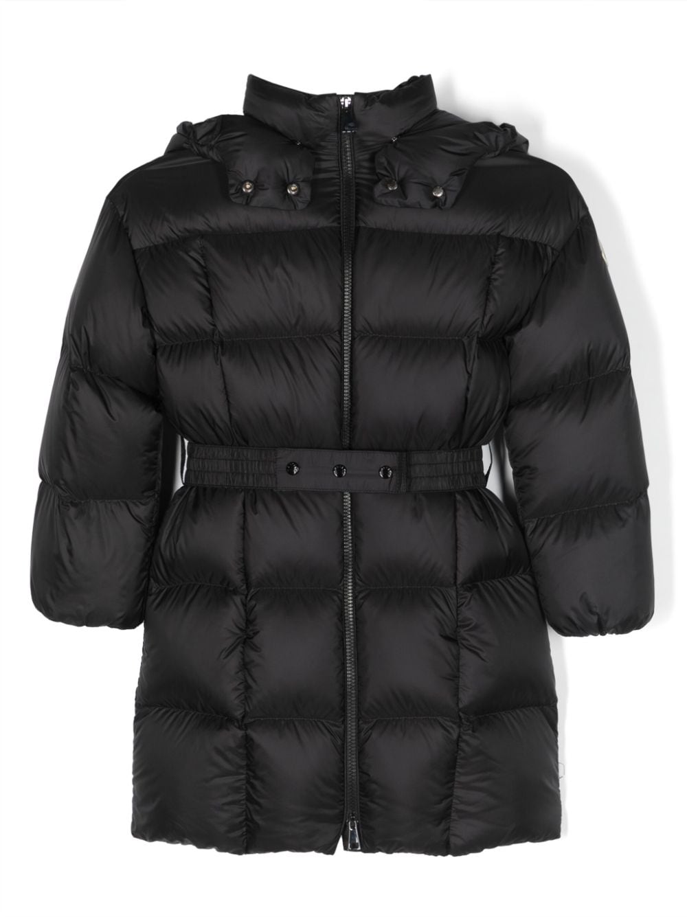 Moncler Enfant Gefütterte Jacke mit Gürtel - Schwarz von Moncler Enfant