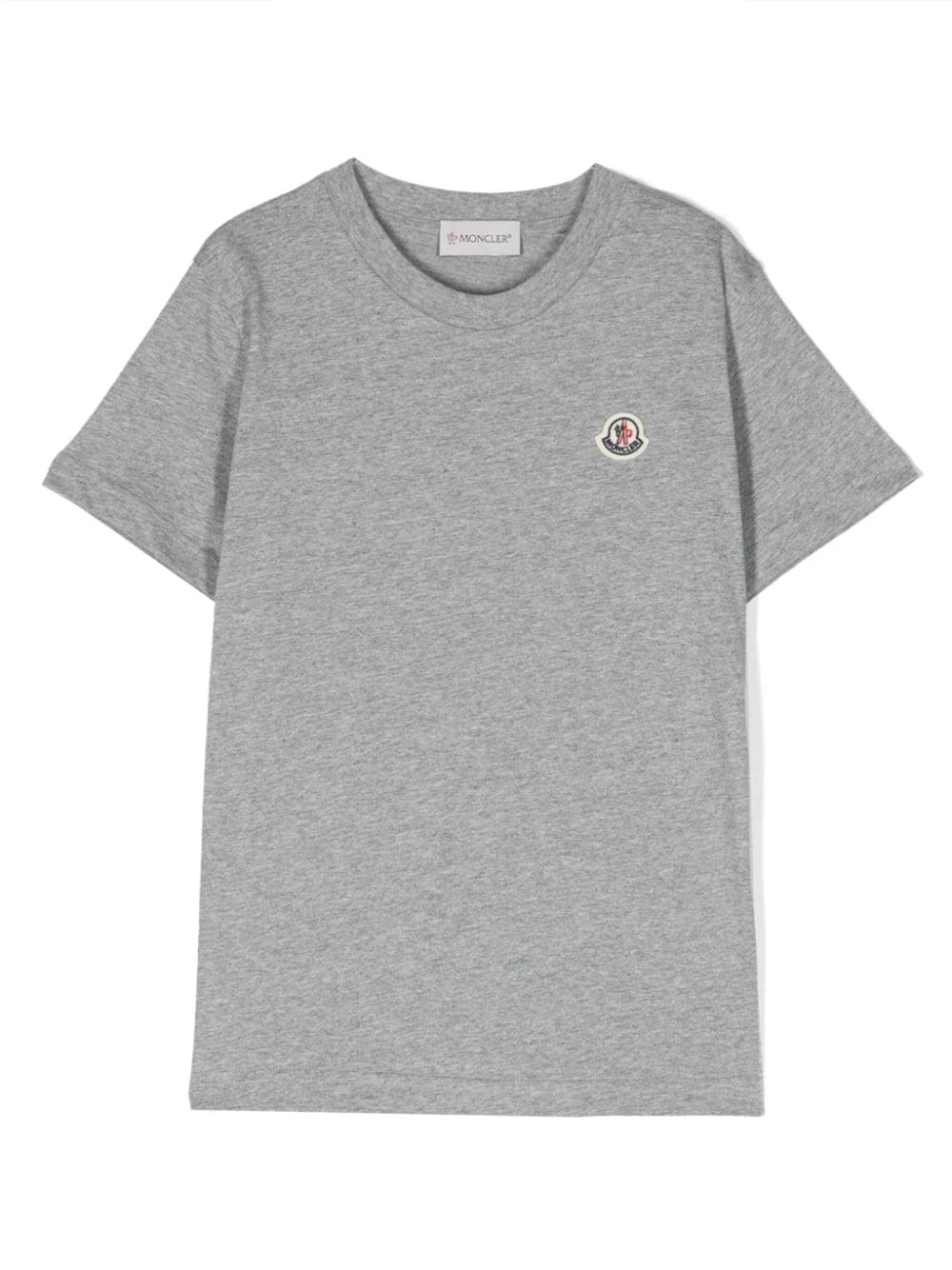 Moncler Enfant T-Shirt mit Logo-Patch - Grau von Moncler Enfant