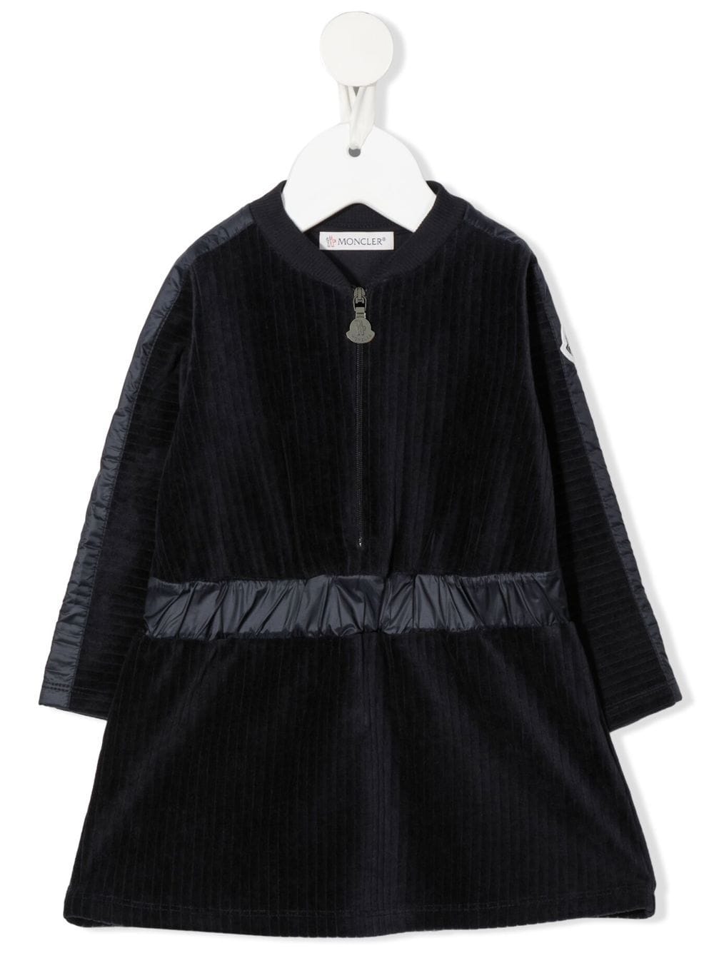 Moncler Enfant Kleid mit Logo-Patch - Blau von Moncler Enfant