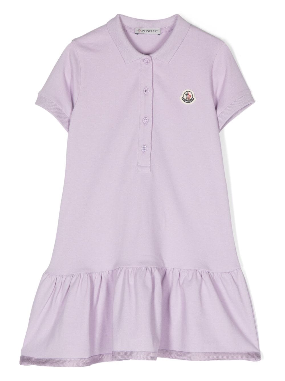 Moncler Enfant Kleid mit Logo-Patch - Violett von Moncler Enfant