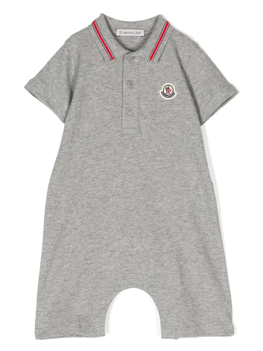 Moncler Enfant Strampler mit Logo-Patch - Grau von Moncler Enfant