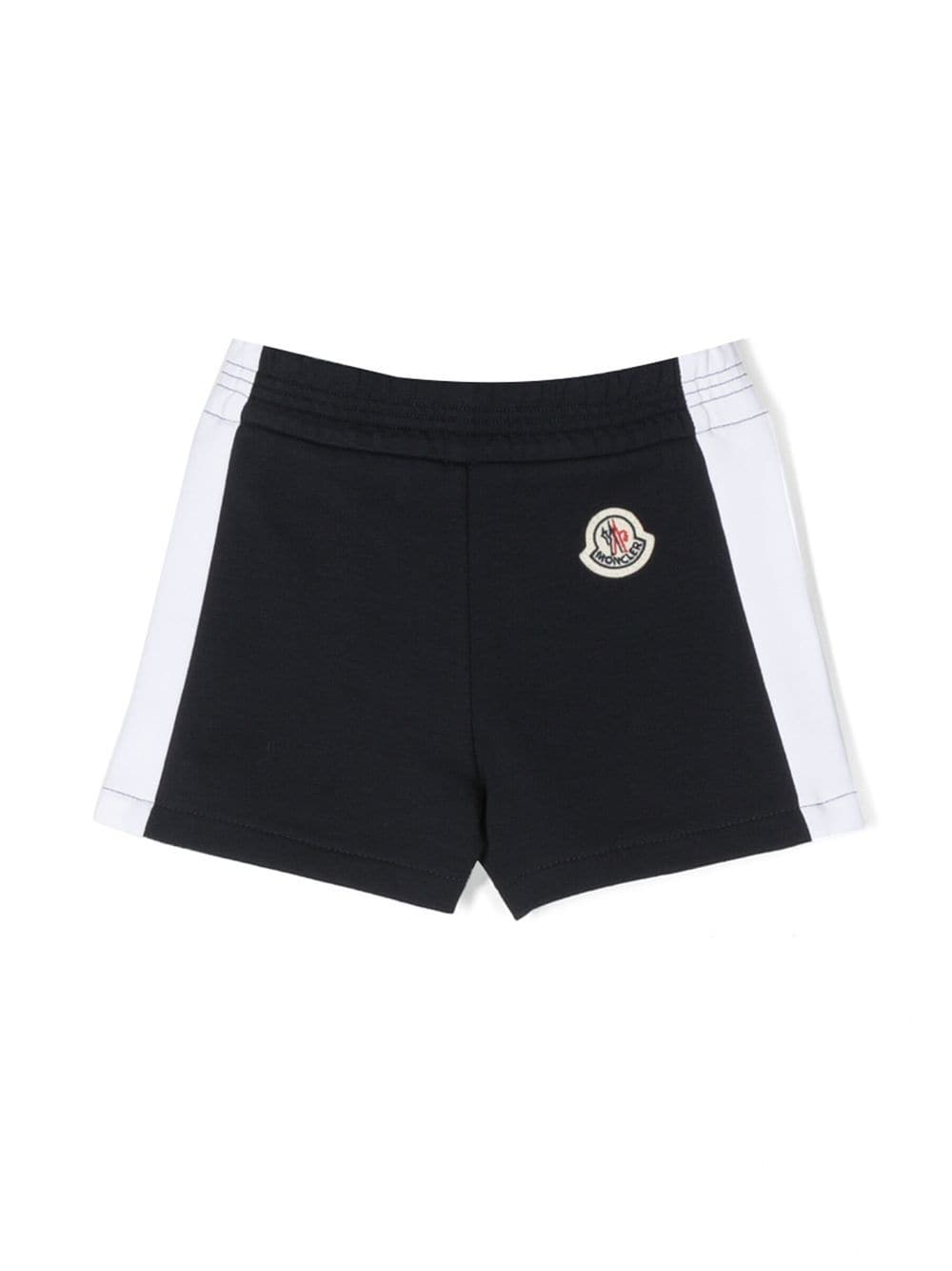 Moncler Enfant Joggingshorts mit Logo-Patch - Blau von Moncler Enfant