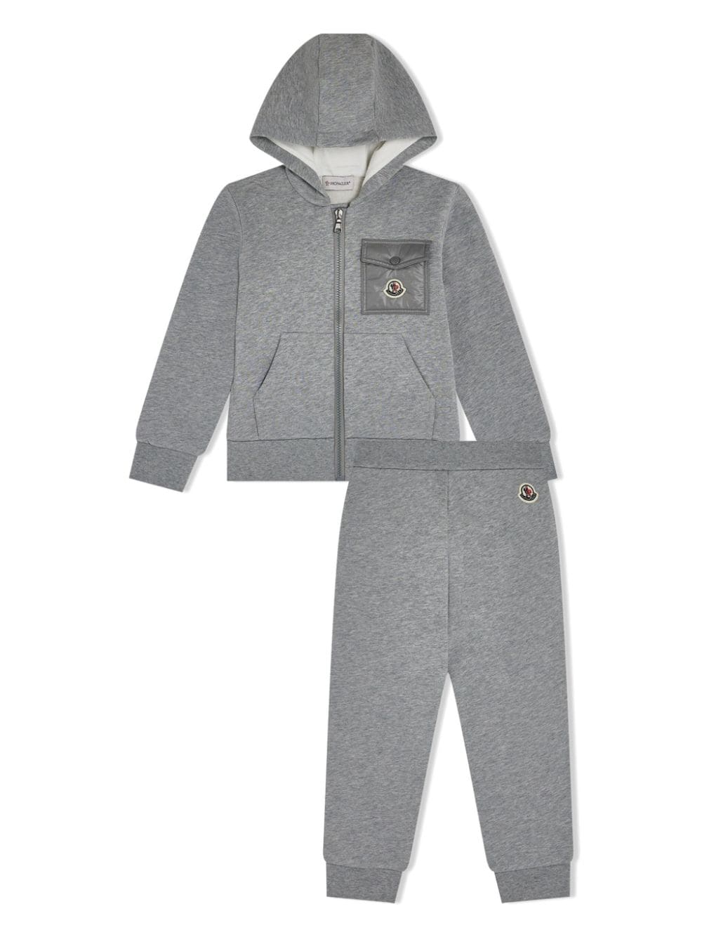 Moncler Enfant Jogginganzug mit Logo-Patch - Grau von Moncler Enfant