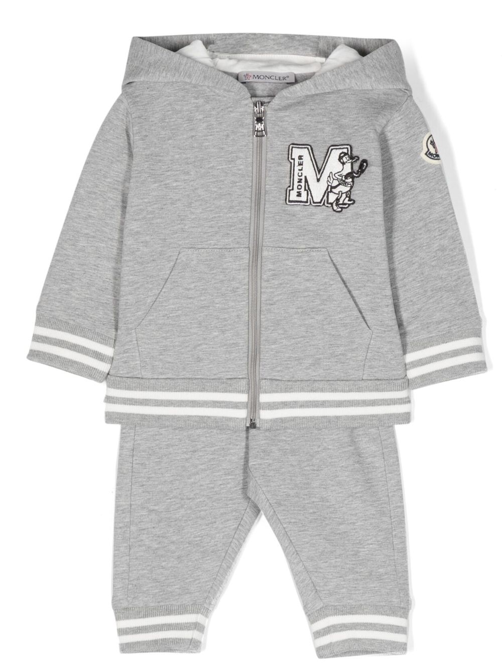 Moncler Enfant Jogginganzug mit Logo-Patch - Grau von Moncler Enfant