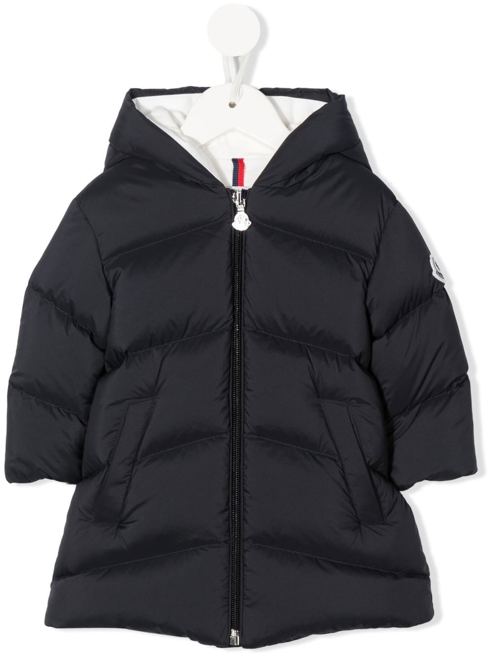 Moncler Enfant Parka mit Logo-Patch - Grau von Moncler Enfant