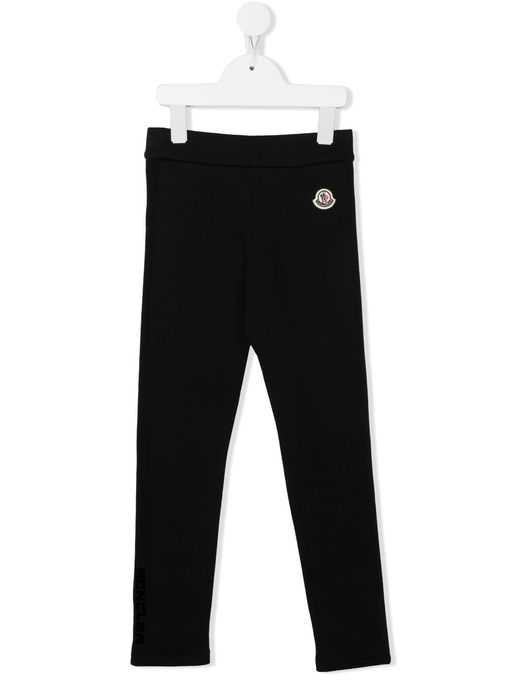 Moncler Enfant Jersey-Hose mit Logo-Patch - Schwarz von Moncler Enfant