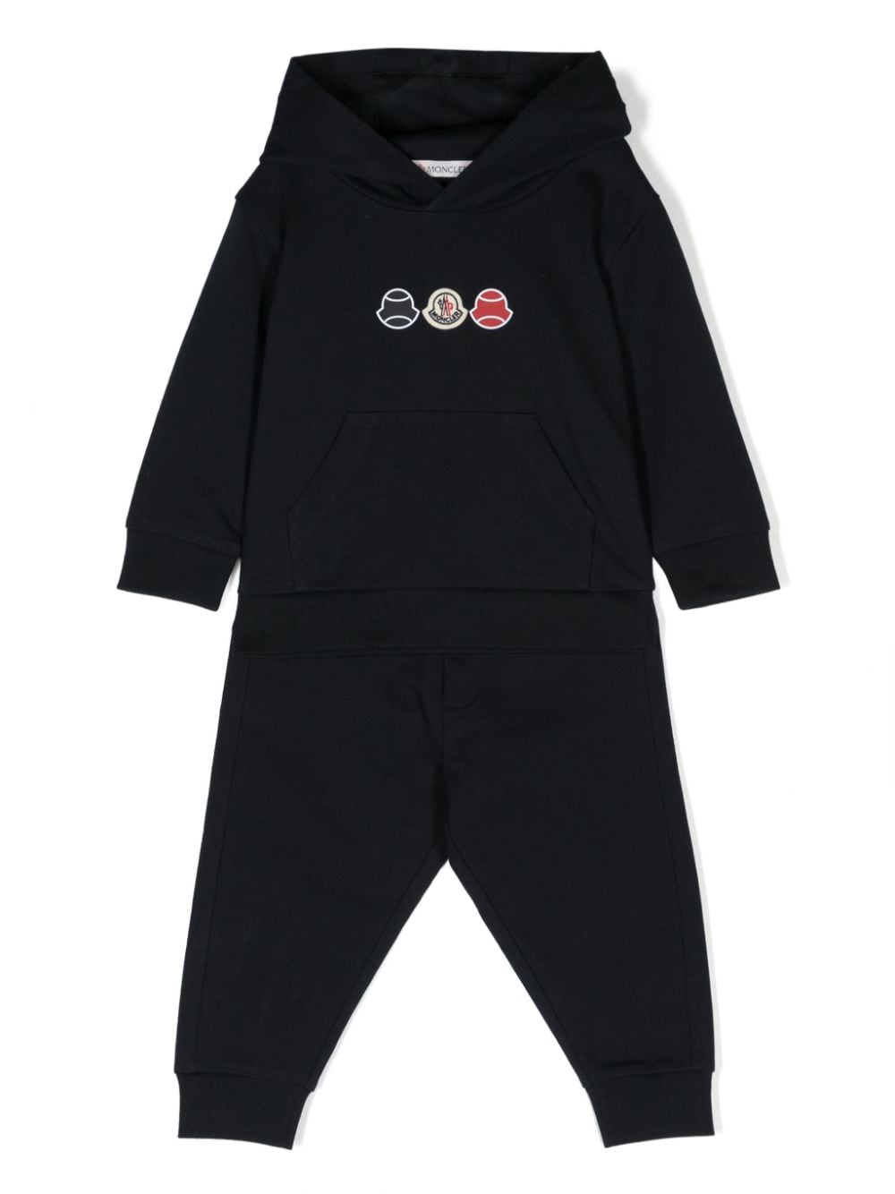 Moncler Enfant Jogginganzug mit Logo-Patch - Blau von Moncler Enfant