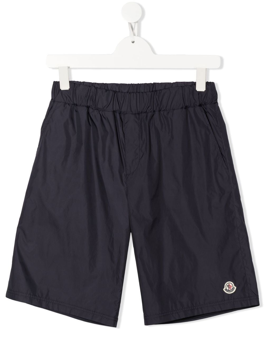 Moncler Enfant Shorts mit Logo-Patch - Blau von Moncler Enfant