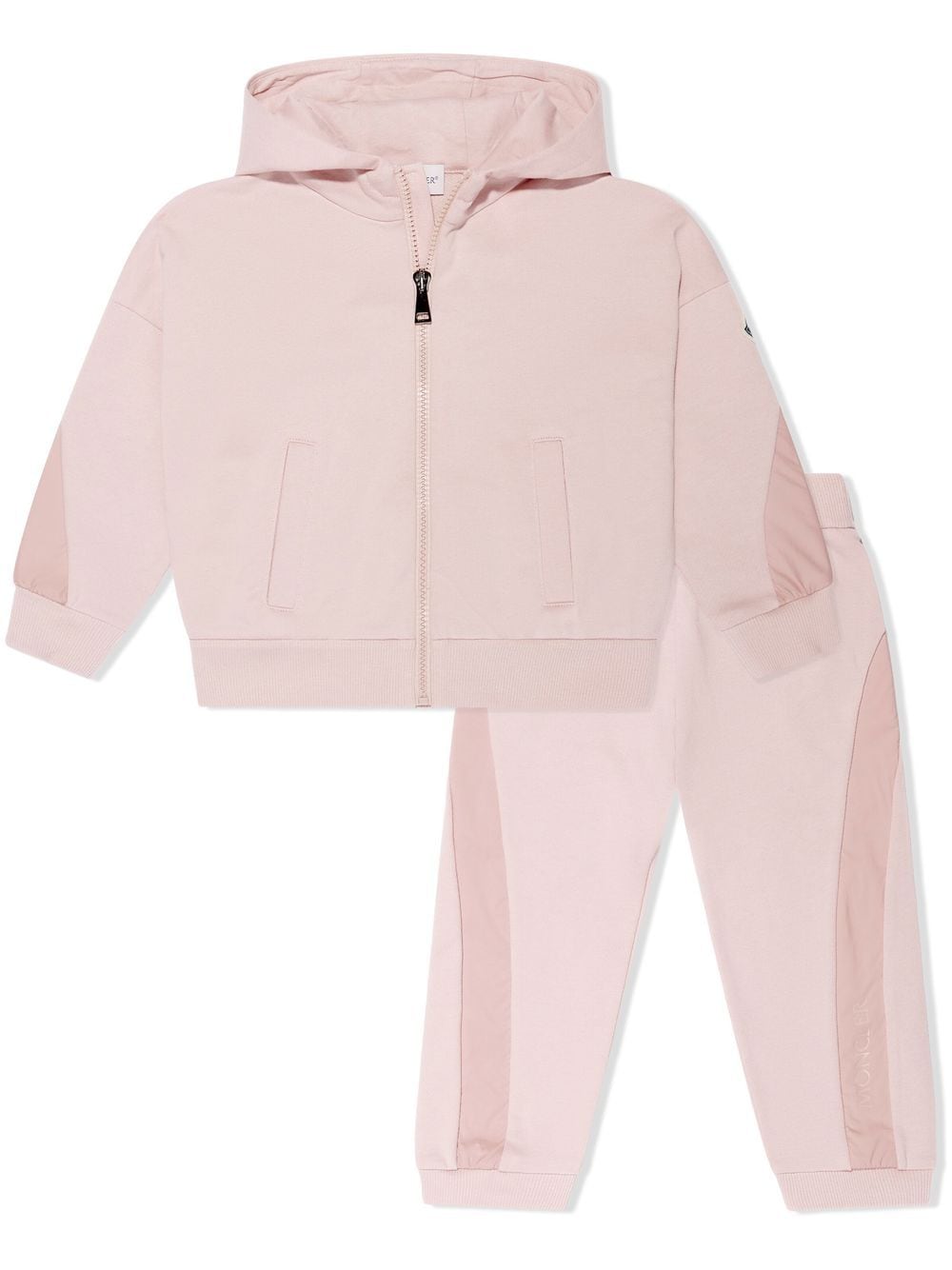 Moncler Enfant Jogginganzug mit Logo-Patch - Rosa von Moncler Enfant