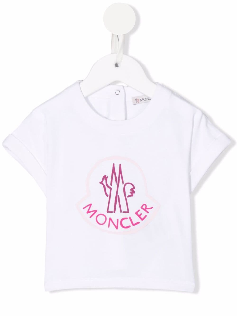 Moncler Enfant T-Shirt mit Logo-Print - Weiß von Moncler Enfant