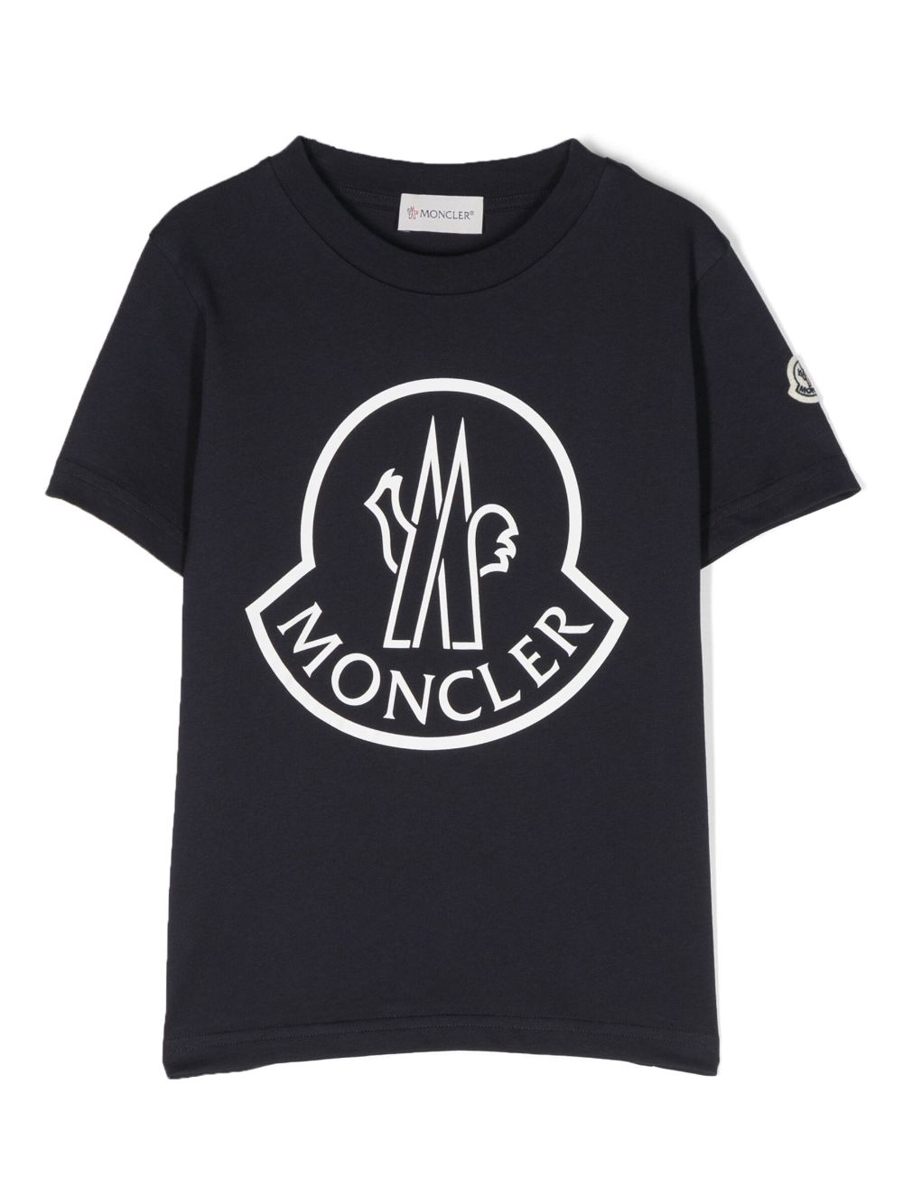 Moncler Enfant T-Shirt mit Logo-Print - Blau von Moncler Enfant