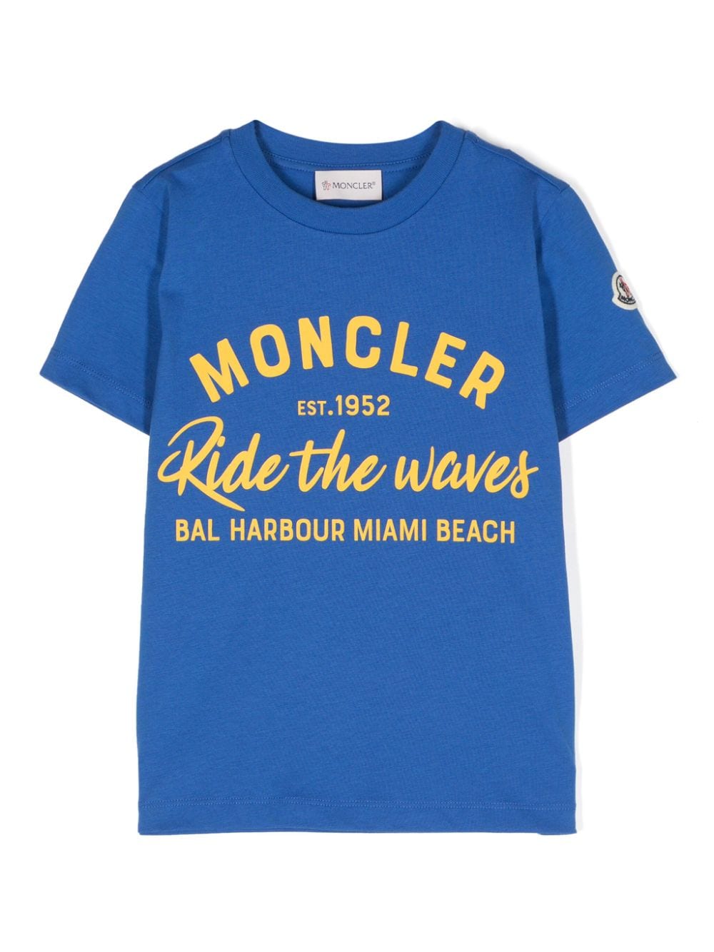 Moncler Enfant T-Shirt mit Logo-Print - Blau von Moncler Enfant