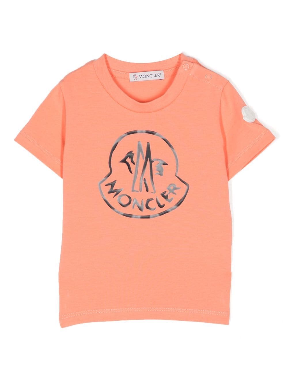 Moncler Enfant T-Shirt mit Logo-Print - Orange von Moncler Enfant