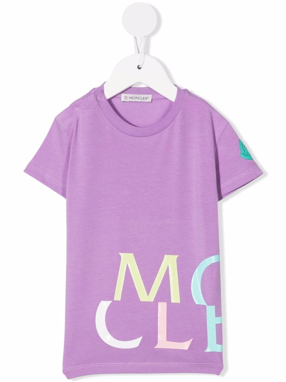 Moncler Enfant T-Shirt mit Logo-Print - Violett von Moncler Enfant