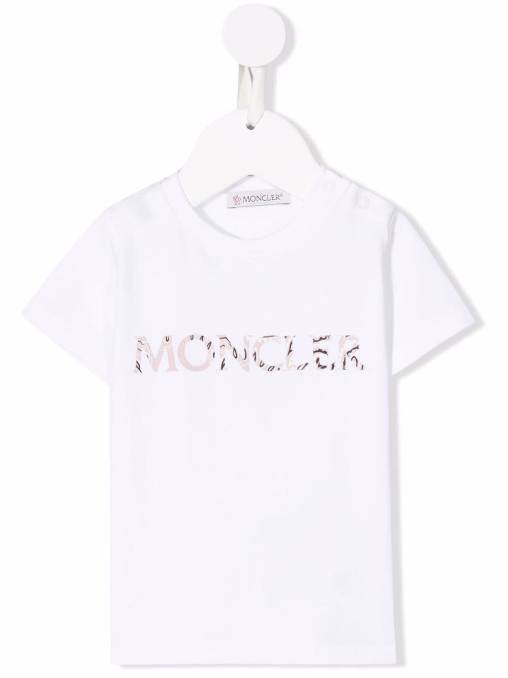 Moncler Enfant T-Shirt mit Logo-Print - Weiß von Moncler Enfant