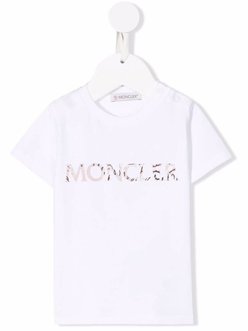 Moncler Enfant T-Shirt mit Logo-Print - Weiß von Moncler Enfant