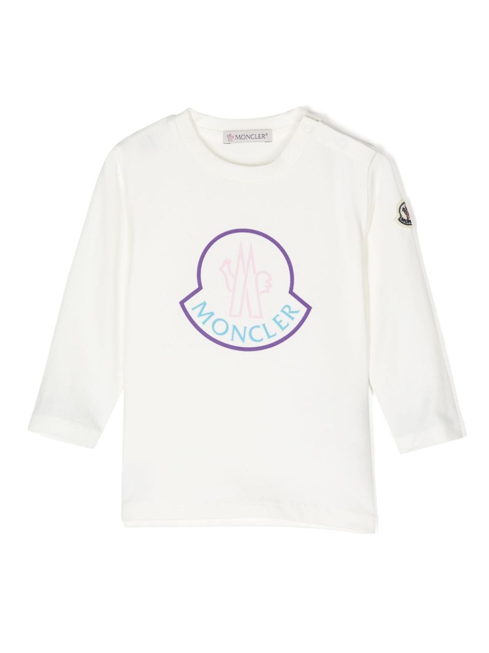 Moncler Enfant T-Shirt mit Logo-Print - Weiß von Moncler Enfant