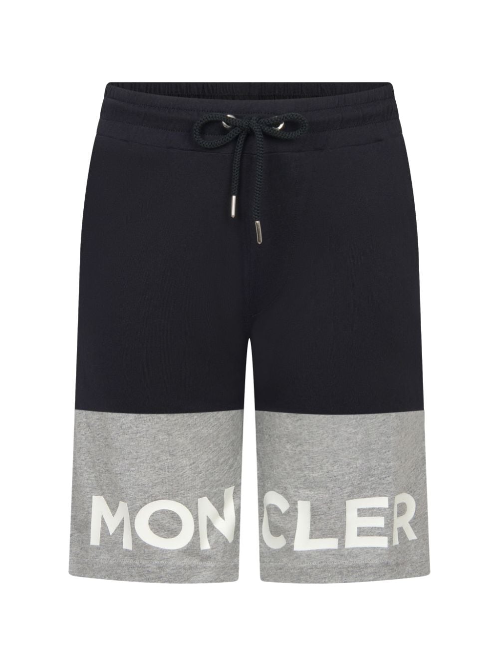 Moncler Enfant Shorts mit Logo-Print - Schwarz von Moncler Enfant