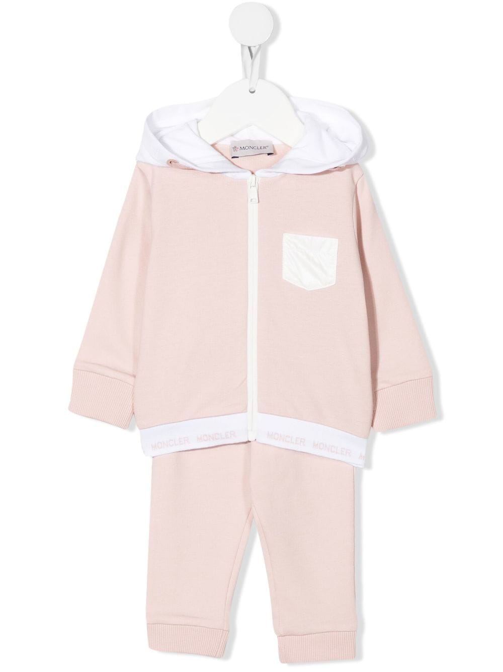 Moncler Enfant Jogginganzug mit Logo-Print - Rosa von Moncler Enfant