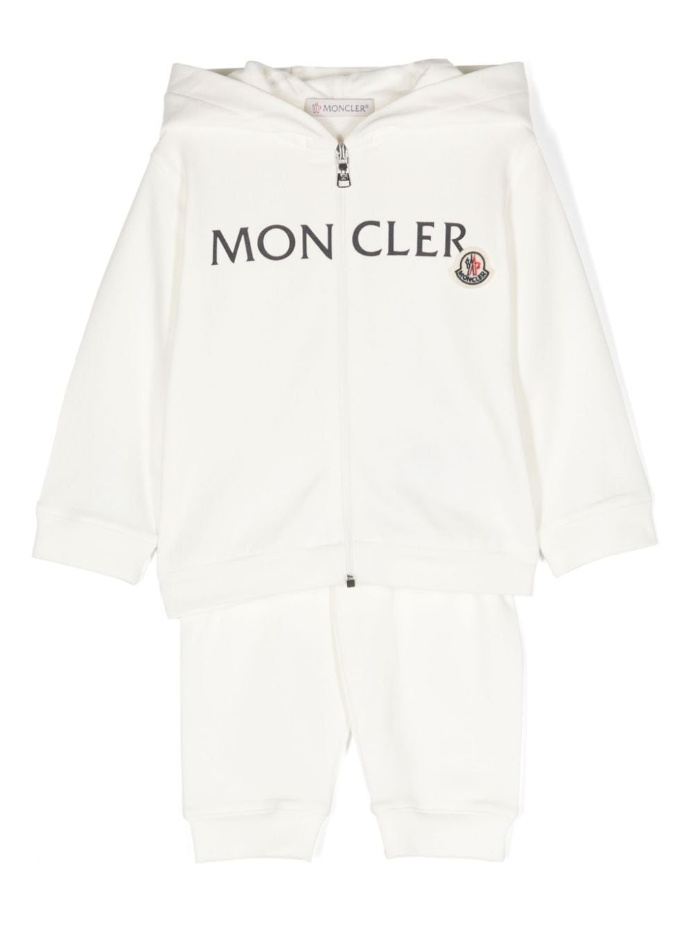 Moncler Enfant Jogginganzug mit Logo-Print - Weiß von Moncler Enfant