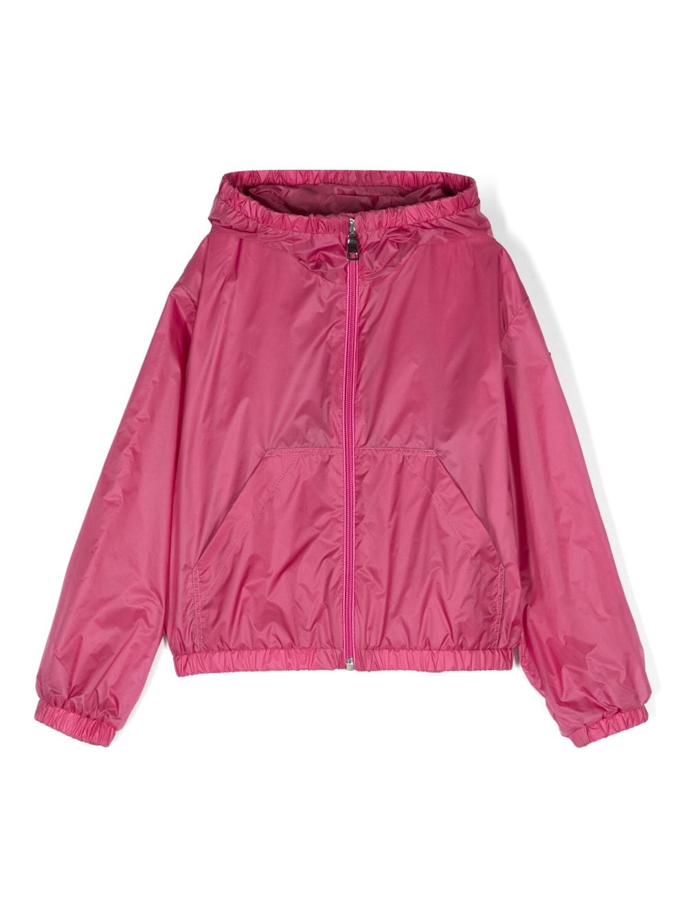 Moncler Enfant Kapuzenjacke mit Logo-Print - Rosa von Moncler Enfant