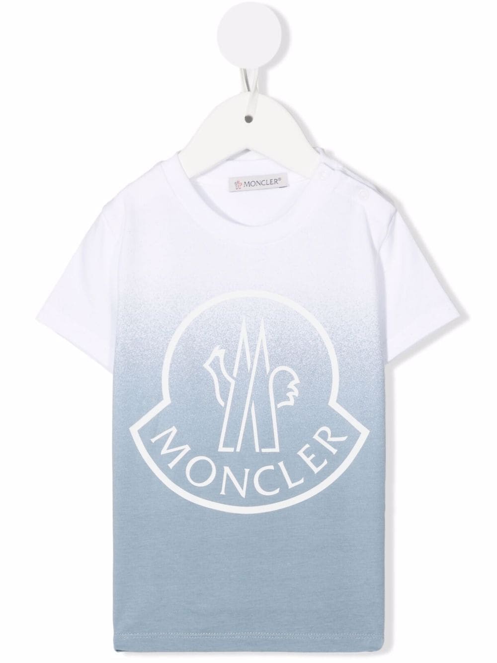 Moncler Enfant T-Shirt mit Logo-Print - Blau von Moncler Enfant